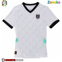 Ženske Nogometnih dresov Avstrija Gostujoči EP 2024 Kratki rokavi